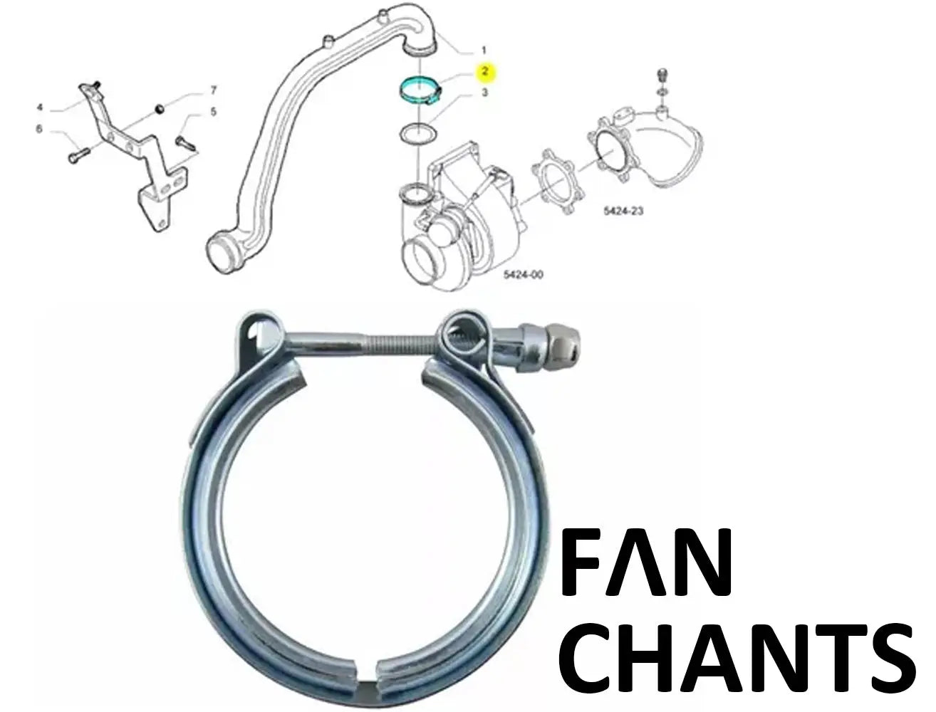 CHINA Factory Wholesale 4800661 5801612480 Tensioning clamp FOR IVECO FANCHANTS China Auto Parts Wholesales