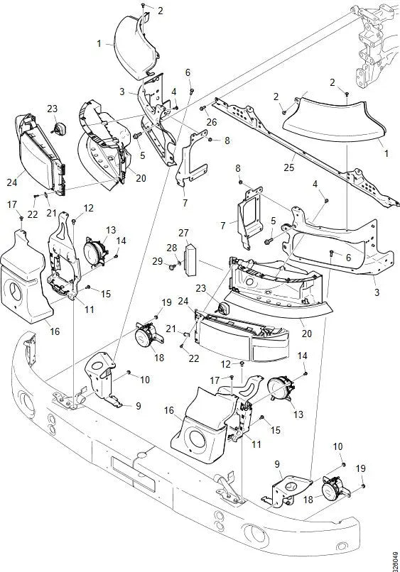 CHINA Factory Wholesale 2042181 HEAD LAMP CLIP for SCANIA 1995-2016 FANCHANTS China Auto Parts Wholesales