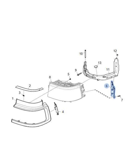 CHINA Factory Wholesale 2394400 HEAD LAMP BRACKET RH for SCANIA 1995-2008 FANCHANTS China Auto Parts Wholesales