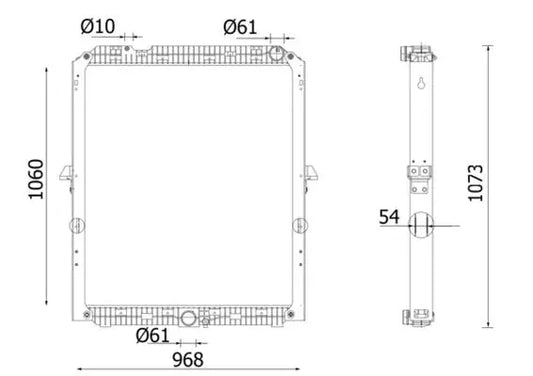 China Factory Wholesale  9605000901 9605002501 5715000301 Radiator For Mercedes Benz FANCHANTS China Auto Parts Wholesales