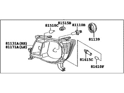 FANCHANTS 81110-04173 Headlight FOR 2008-2012 Toyota Tacoma FANCHANTS China Auto Parts Wholesales