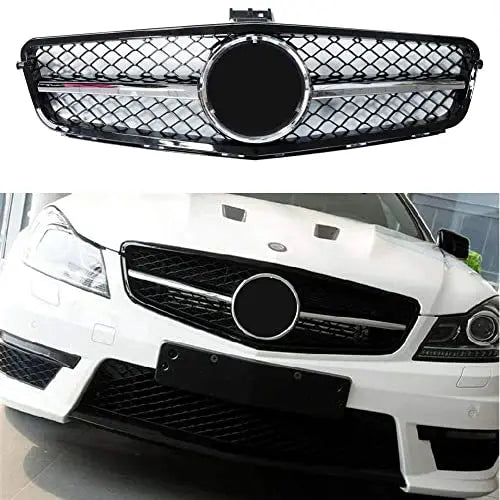 FANCHANTS AMG Style Front Radiator Benz grille For 2007 2008 2009 2010 2011 2012 2013 2014 Mercedes Benz C CLASS W204 C180 C200 C250 C300 C350 Brand: Fanchants