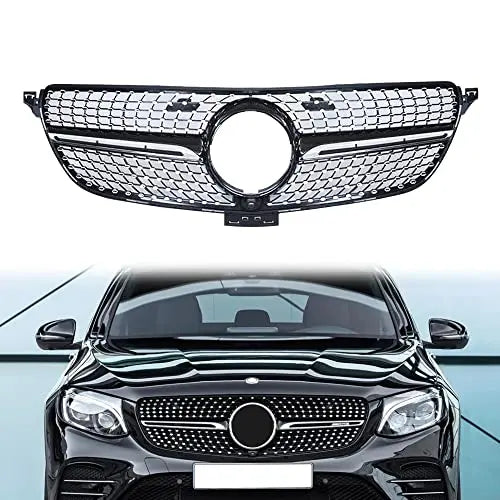 FANCHANTS Diamond Star Design Front Radiator Benz grille For 2015 2016 2017  Mercedes Benz GLE W166 GLE350 GLE400 GLE450 GLE500 GLE550 43 63 AMG