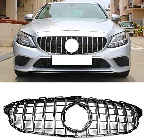 FANCHANTS GT R Style Chrome Front Radiator Benz grille For 2019 2020 2021 Mercedes Benz C CLASS W205 C180 C200 C250 C300 C400 Brand: Fanchants