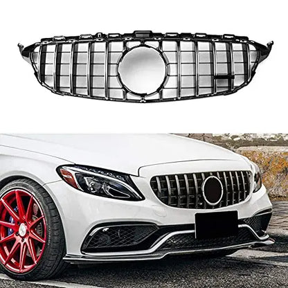 Fanchants GT R Style Black Front Radiator Benz grille for 2015 2016 2017 2018 Mercedes Benz C Class W205 C180 C200 C250 C300 C400 Brand: Fanchants